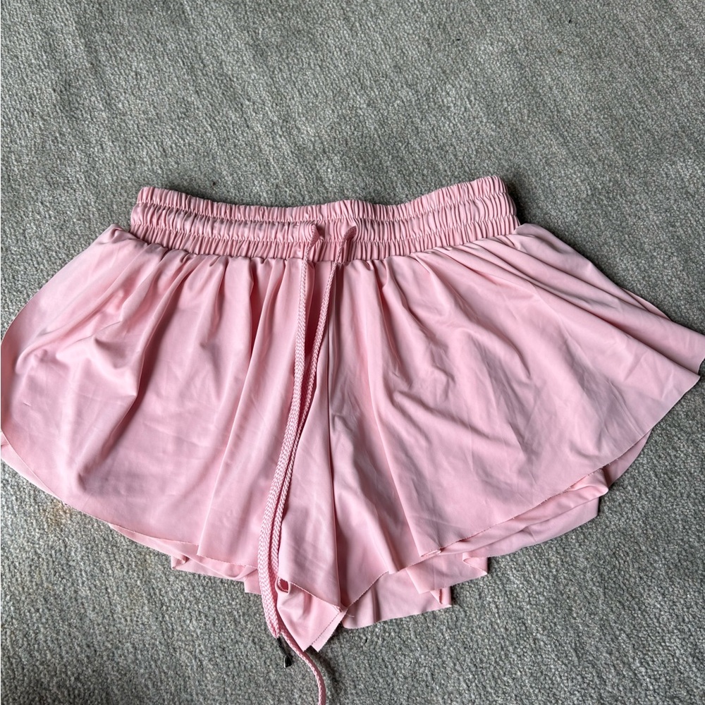 Pink Women's Flowy/Butterfly Athletic Shorts